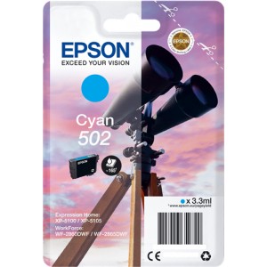 Epson 502 3.3ml 165páginas Cian cartucho de tinta