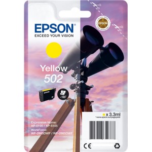 Epson 502 3.3ml 165páginas Amarillo cartucho de tinta