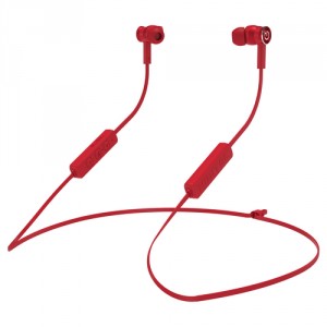 Hiditec AKEN auriculares para móvil Binaural Dentro de oído, Banda para cuello Rojo Inalámbrico