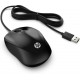 HP 1000 ratón USB 1200 DPI Ambidextro Negro