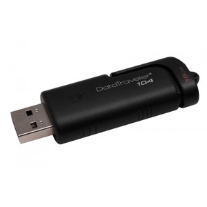 Kingston Technology DataTraveler 104 lecteur USB flash 16 Go 2.0 Connecteur USB Type-A Noir