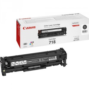 Canon CRG-718 Bk Laser cartridge 3400páginas Negro
