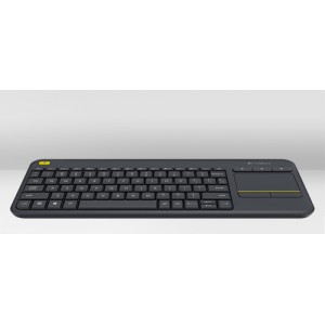 Logitech K400 Plus teclado RF inalámbrico QWERTZ Checa Negro
