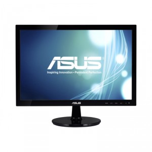 Asus VS197DE - LED - 18.5" (18.5" visible) - 1366 x 768 - TN - 200 cd/m² - 600:1 - 5 ms - VGA - negro