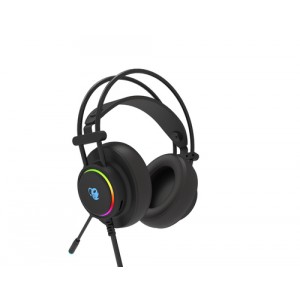 CoolBox DeepLighting auricular con micrófono Diadema Binaural Negro
