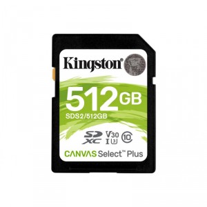 Kingston 512GB SDXC CANVAS SELECT PLUS EXT