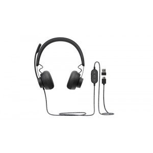 Logitech Zone Wired Teams Auriculares Diadema Negro