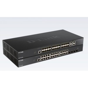 D-Link DXS-1210-28S commutateur réseau Géré 10G Ethernet (100/1000/10000) Noir 1U