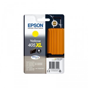 Epson 405XL - 14.7 ml - XL - amarillo - original - blíster - cartucho de tinta - para WorkForce WF-7830, 7835, 7840, WorkForce P