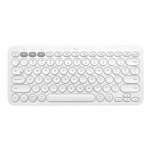 Logitech K380 teclado Bluetooth QWERTZ Alemán Blanco