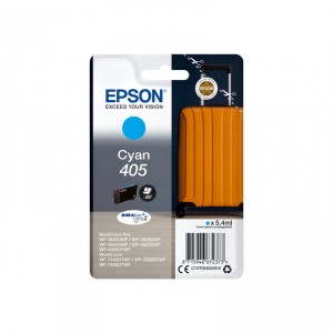 Epson 405 - 5.4 ml - cián - original - blíster - cartucho de tinta - para WorkForce WF-7830, 7835, 7840, WorkForce Pro WF-3820,