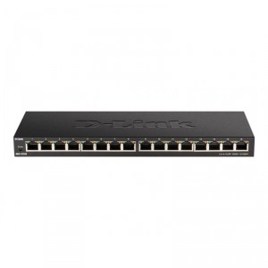 D-Link DGS-1016S switch No administrado Gigabit Ethernet (10/100/1000) Negro