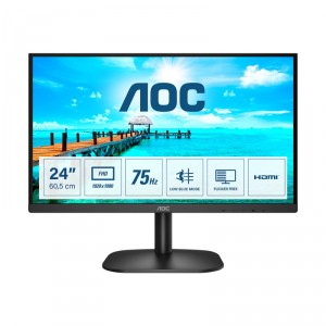 AOC Basic-line 24B2XHM2 pantalla para PC 60,5 cm (23.8") 1920 x 1080 Pixeles Full HD LCD Negro