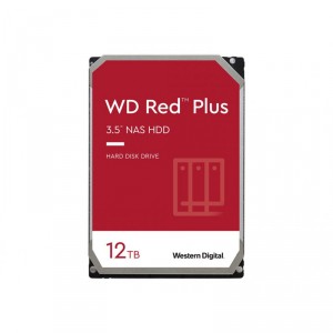 Western Digital WD Red Plus NAS Hard Drive WD120EFBX - Disco duro - 12 TB - interno - 3.5" - SATA 6Gb - 7200 rpm - búfer: 256 MB