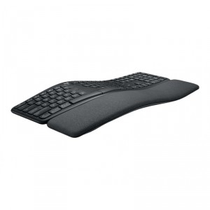 Logitech Ergo K860 teclado RF Wireless + Bluetooth Francés Negro