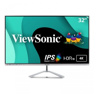 Viewsonic VX Series VX3276-4K-MHD pantalla para PC 81,3 cm (32") 3840 x 2160 Pixeles 4K Ultra HD LED Plata