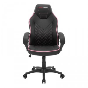 Mars gaming SILLA GAMER MGCX ONE NEGRA CON DETALLE LINEA ROSA TRANSPIRABLE AIR-TECH PRO PISTON CLASE 4 RUEDAS XL 65mm