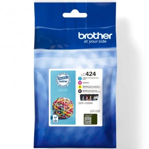 Brother Pack cartuchos tinta lc424val negro