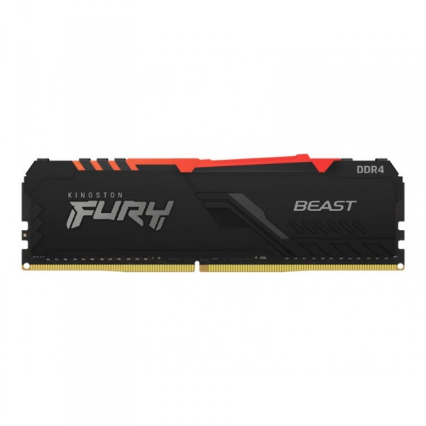 Kingston FURY Beast RGB - DDR4 - kit - 64 GB: 2 x 32 GB - DIMM de 288 contactos - 3200 MHz / PC4-25600 - CL16 - 1.35 V - sin búf