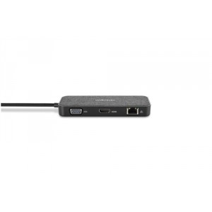 Kensington Replicador de puertos portátil 4K individual USB-C SD1650P con 100 W de alimentación Pass-Through