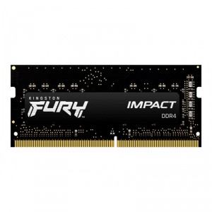 Kingston FURY Impact - DDR4 - kit - 16 GB: 2 x 8 GB - SO-DIMM de 260 espigas - 3200 MHz / PC4-25600 - CL20 - 1.2 V - sin búfer -