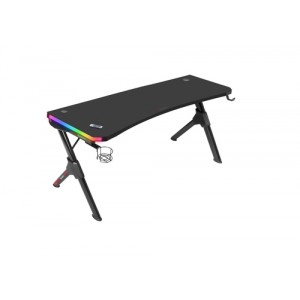 Mars Gaming MGD140RGB Negro Mesa Gaming RGB 140cm Soportes Extra Alfombrilla Total