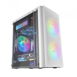 Mars Gaming MC300W unité centrale Mini Tower Blanc