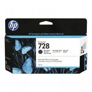 Hp inc HP 728 - 130 ml - negro mate - original - DesignJet - cartucho de tinta - para DesignJet T830