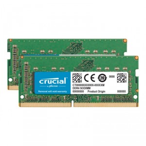 Crucial Technology Crucial - DDR4 - kit - 64GB: 2 x 32GB - SODIMM de 260 contactos - 2666MHz / PC4-21300 - CL19 - 1.2V- sin bufe