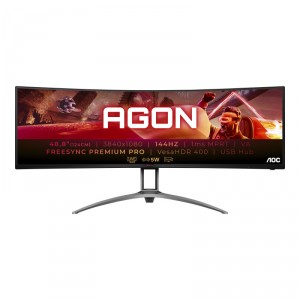 AOC AG493QCX LED display 124 cm (48.8") 3840 x 1080 Pixeles Negro, Rojo
