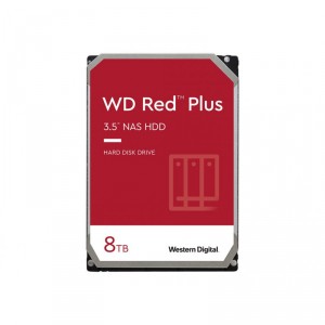 Western Digital WD Red Plus NAS Hard Drive WD80EFZZ - Disco duro - 8 TB - interno - 3.5" - SATA 6Gb - 5640 rpm - búfer: 128 MB