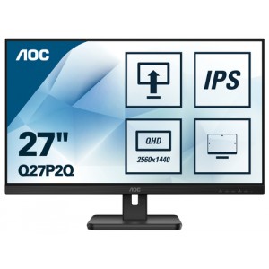 AOC Q27P2Q LED display 68,6 cm (27") 2560 x 1440 Pixeles Quad HD Negro