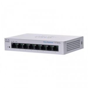 Cisco Business 110 Series 110-8T-D - Conmutador - sin gestionar - 8 x 10/100/1000 - sobremesa, montaje en rack, montaje en pared