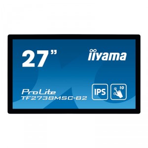 Iiyama ProLite TF2738MSC-B2 - LED - 27" - marco abierto - pantalla táctil - 1920 x 1080 Full HD (1080p) @ 60 Hz - A-MVA+