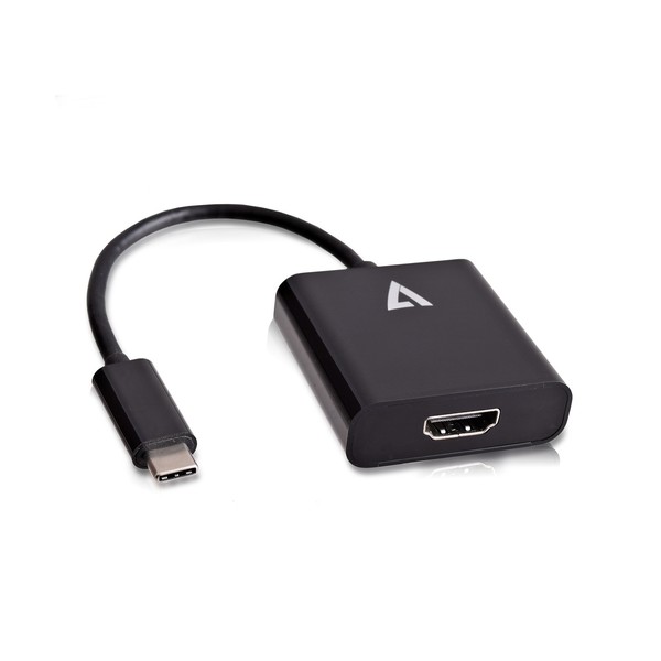V7 USB-C(m) a HDMI(h) adaptator negro