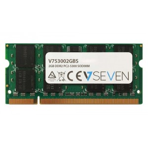 V7 2GB DDR2 PC2-5300 667Mhz SO DIMM Notebook Module de mémoire - V753002GBS