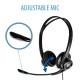V7 Auriculares estéreo USB de Essentials con micrófono auricular con micrófono