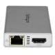 StarTech.com Adaptador USB-C Multifunción para Ordenadores Portátiles - con Entrega de Potencia - 4K HDMI - USB 3.0 - Blanco