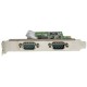 StarTech.com Tarjeta Serie PCI Express de 2 Puertos DB9 RS232 con UART 16C1050 - Adaptador Interno Serie PCI-E