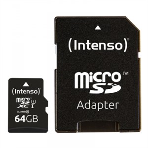 Intenso Tarjeta memoria micro sd 64gb