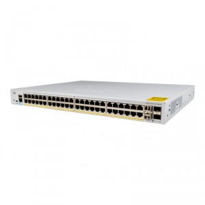 Cisco Catalyst 1000-48P-4X-L - Conmutador - Gestionado - 24 x 10/100/1000 (PoE+) + 24 x 10/100/1000 + 4 x 10 Gigabit SFP+ (enlac