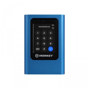 Kingston IronKey Vault Privacy 80 - SSD - cifrado - 960 GB - externo (portátil) - USB 3.2 Gen 1 (USB-C conector) - FIPS 197, 256