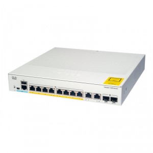 Cisco Catalyst 1000-8FP-2G-L - Conmutador - Gestionado - 8 x 10/100/1000 (PoE+) + 2 x combo Gigabit SFP (enlace ascendente) - mo