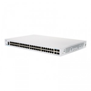Cisco Business 350 Series 350-48T-4G - Conmutador - L3 - Gestionado - 48 x 10/100/1000 + 4 x SFP - montaje en rack