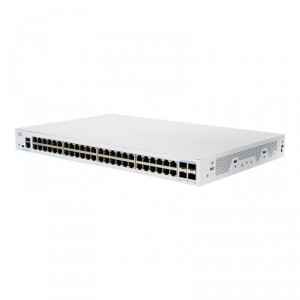 Cisco Business 250 Series CBS250-48T-4G - Conmutador - L3 - inteligente - 48 x 10/100/1000 + 4 x Gigabit SFP - montaje en rack