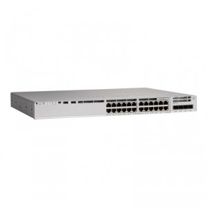 Cisco Catalyst 9200L - Network Essentials - conmutador - L3 - 24 x 10/100/1000 (PoE+) + 4 x 10 Gigabit SFP+ (enlace de subida) -