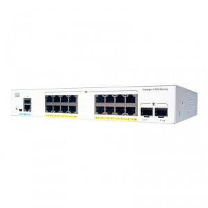 Cisco Catalyst 1000-16P-E-2G-L - Conmutador - Gestionado - 8 x 10/100/1000 (PoE+) + 8 x 10/100/1000 + 2 x Gigabit SFP (enlace as