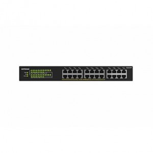 Netgear HUB SWITCH 24 PTOS 10/100/1000 GS324P 24p LAN Gigabit / Chasis metálico/No gestionable