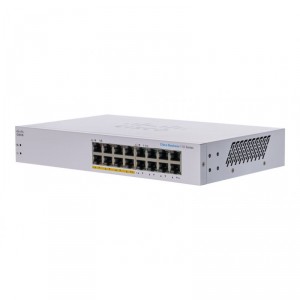 Cisco Business 110 Series 110-16PP - Conmutador - sin gestionar - 8 x 10/100/1000 (PoE) + 8 x 10/100/1000 - sobremesa, montaje e