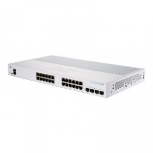 Cisco Business 350 Series 350-24T-4X - Conmutador - L3 - Gestionado - 24 x 10/100/1000 + 4 x 10 Gigabit SFP+ - montaje en rack